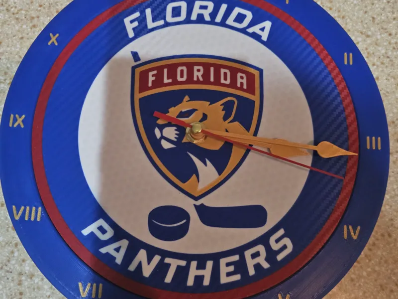 Florida Panthers Clock