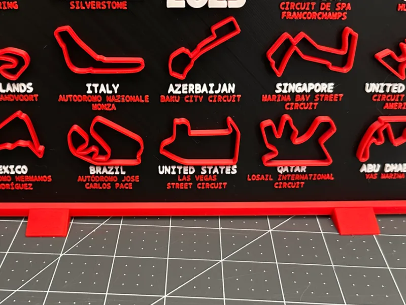 F1 Calendar Stand