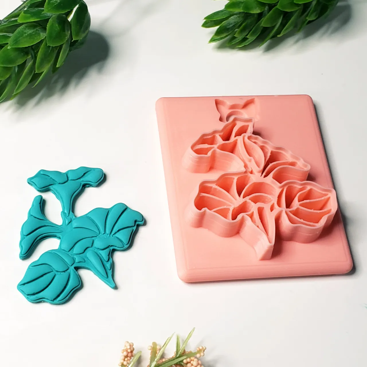 Morning Glory Flower Polymer Clay Earring Cutter view 4