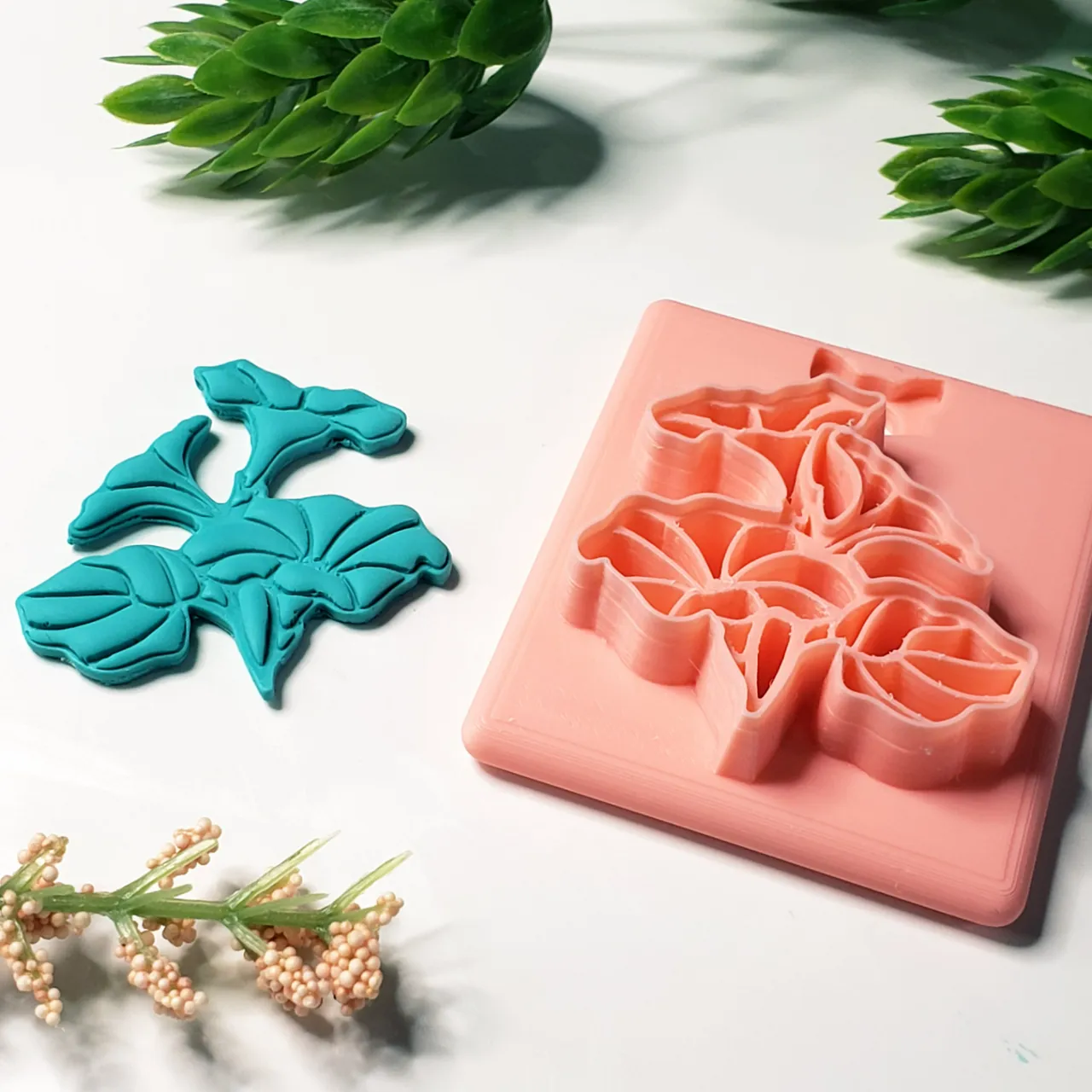 Morning Glory Flower Polymer Clay Earring Cutter view 3