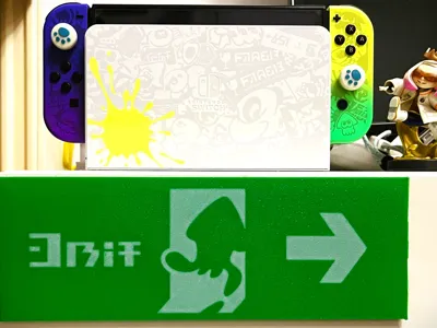 Splatoon Exit Sign Splatoon 3 Safety Exit Sign Splatoon 3 by ...