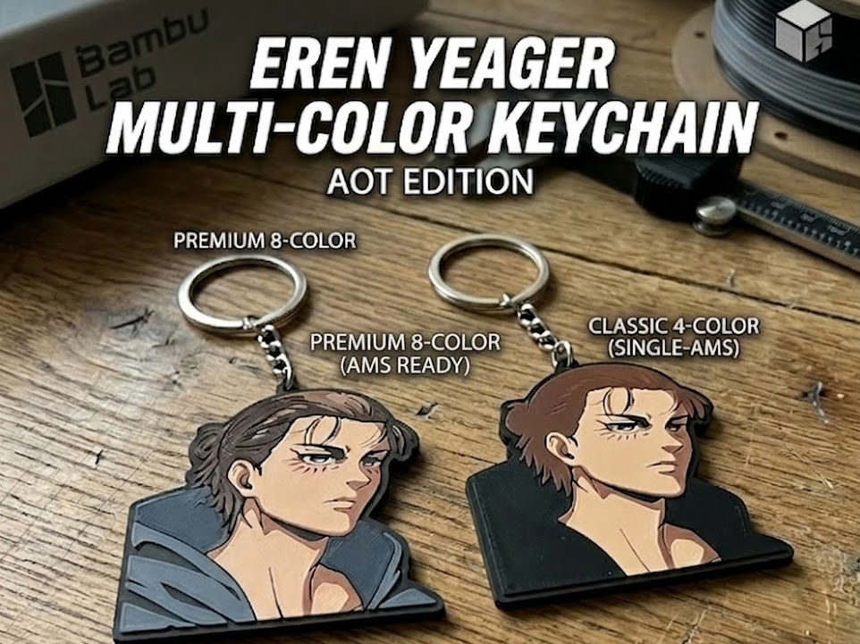 Attack On Titan: Eren Multi-Color Keychain