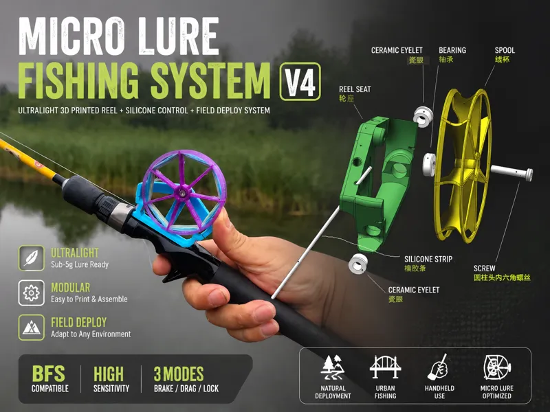 Micro Lure Fishing System 路亚简轮V4