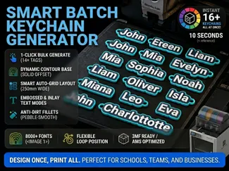Smart Batch Keychain/Magnets Generator v2.1
