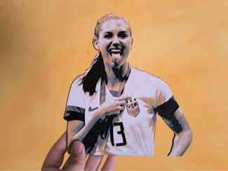 Alex Morgan Celebrating AMS