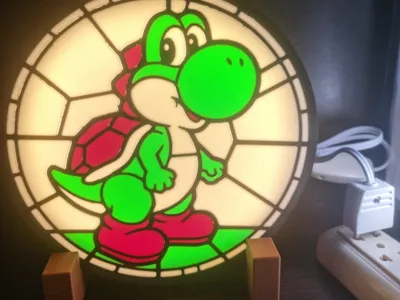 Yoshi Lightbox. Vitral style - 4 Colors