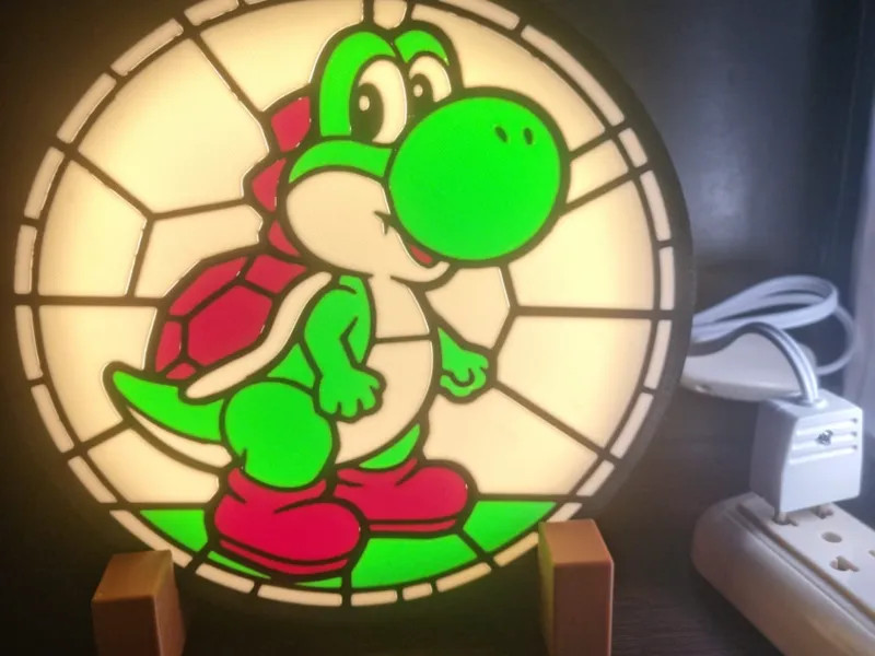 Yoshi Lightbox. Vitral style - 4 Colors