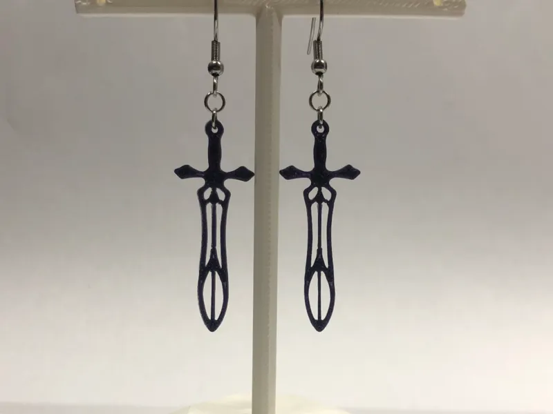 Sword earrings, no AMS, 0.4 mm nozzle