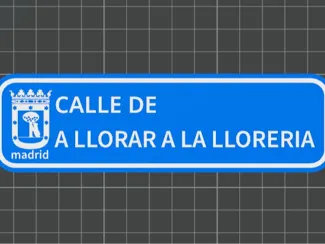 Placa Calle Lloreria
