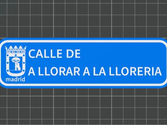 Placa Calle Lloreria
