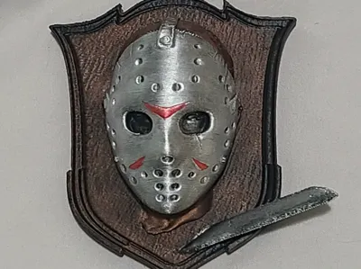 Jason Vorhees Trophy Head Refrigerator Magnet