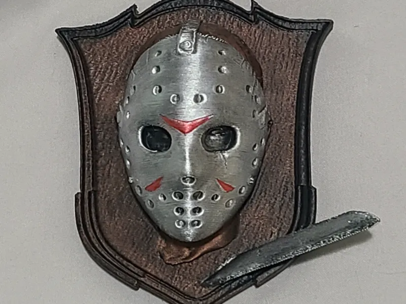 Jason Vorhees Trophy Head Refrigerator Magnet