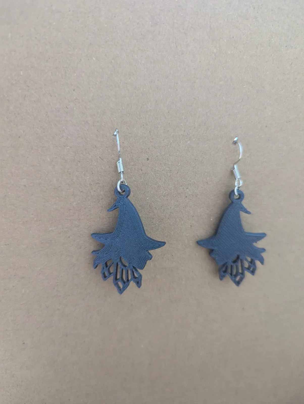 Crystal Witch Hat Earrings with Crystals view 4