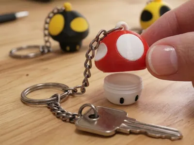 Secret Capsule Keychain