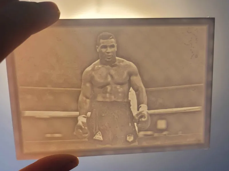 Mike Tyson Lithophane (custom)