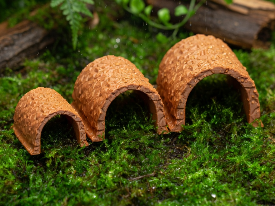 3D Terrarium-Deko: „Stein-Tunnel "Print in Place"