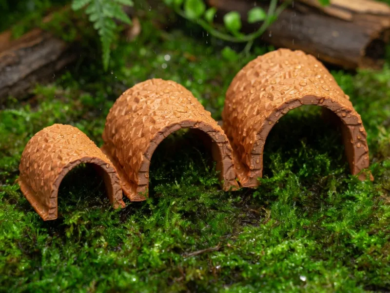 3D Terrarium-Deko: „Stein-Tunnel "Print in Place"