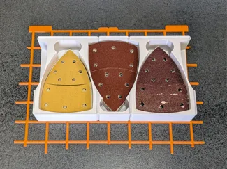 Multi-Sandpaper Gridfinity bin