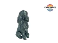 Statuette caniche low poly — photo 3