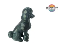 Statuette caniche low poly — photo 2