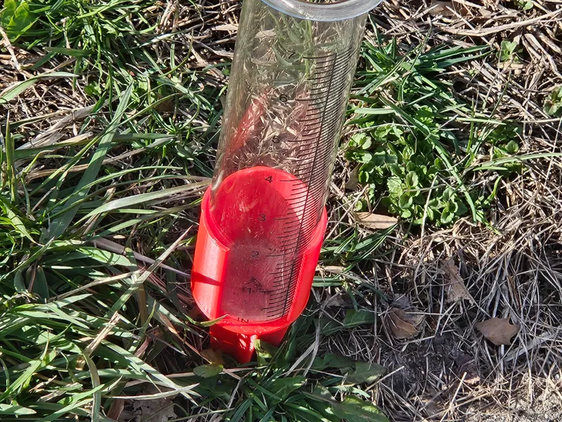 Rain gauge holder