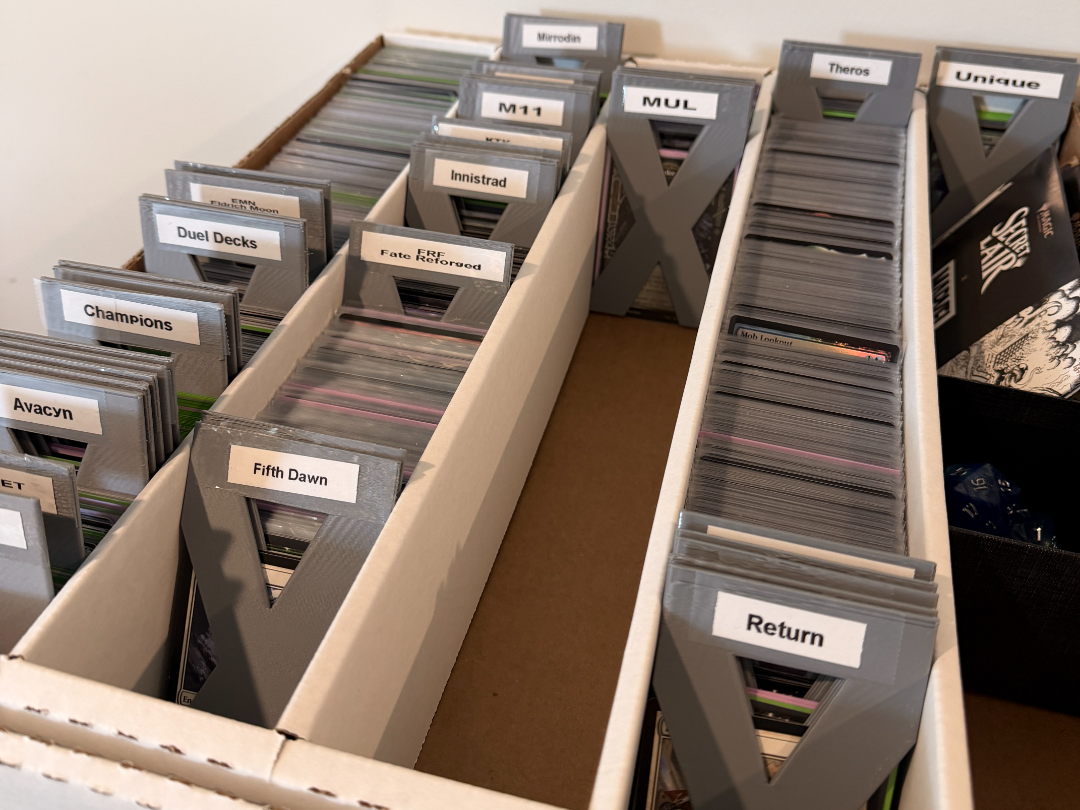 Trading Card Dividers for 5000-Count Storage Boxes