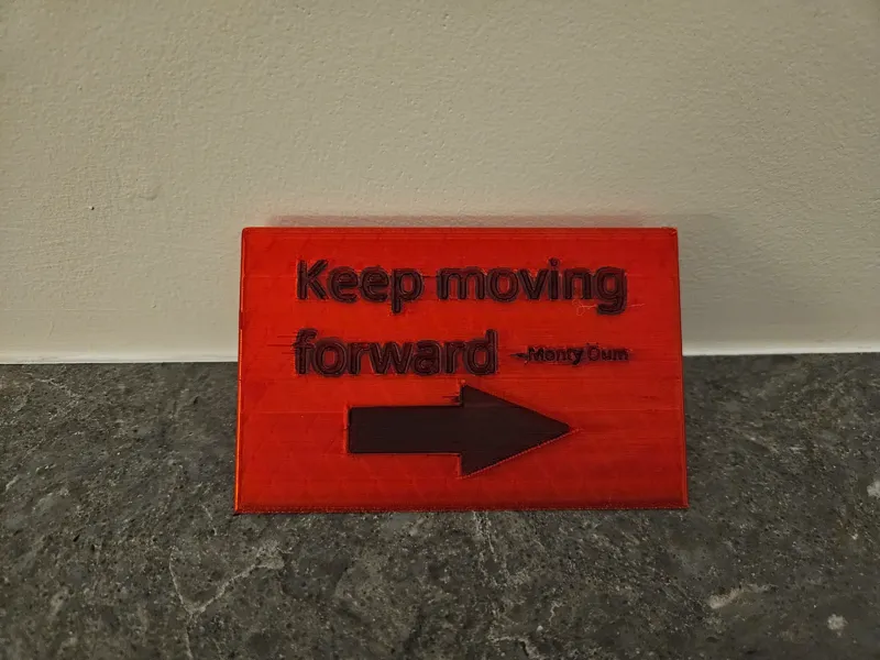 Keep moving forward quote