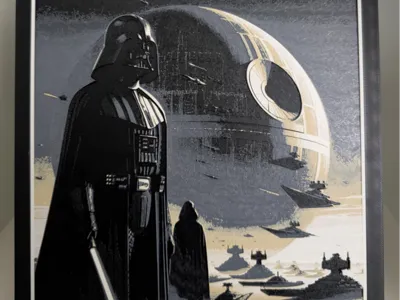 Darth Vader death star 4 colors