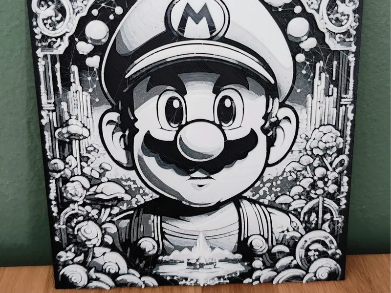 Super Mario - ArtDeco - HueForge