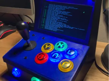 Arcade Sr -Mini Arcade Cabinet  full size joystick