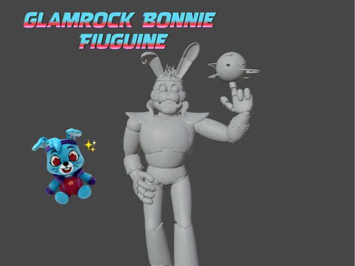 Glamrock Bonnie Figurine - FNAF