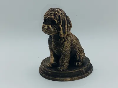 Cavapoo Dog Bust – 7cm Miniature Statue