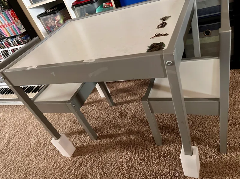 Table Risers for kids table
