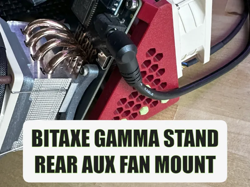 Bitaxe Gamma Rear Fan Stand