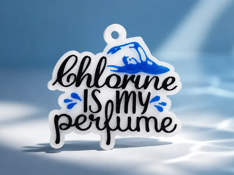 Chlorine Is My Perfume – Swimming Keychain TPU/PLA