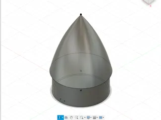 Mini Rocket Nosecone for display ,15% infill 