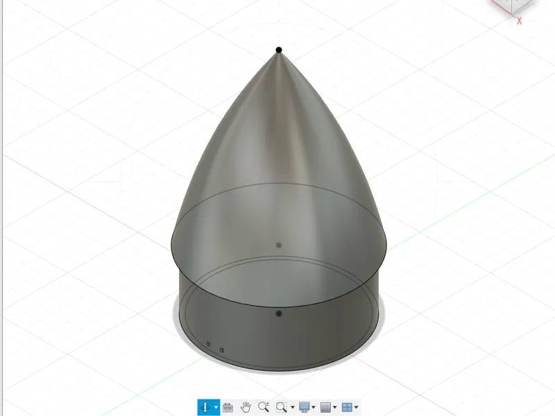 Mini Rocket Nosecone for display ,15% infill 