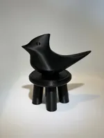 Bird topper with 4 leg base & connecting ring