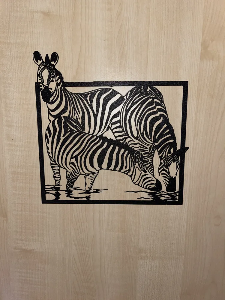 Zebra Wall Decor - Free 3D Print Model - MakerWorld