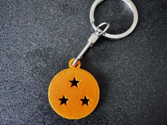 Dragon Ball 3 Star Keychain 