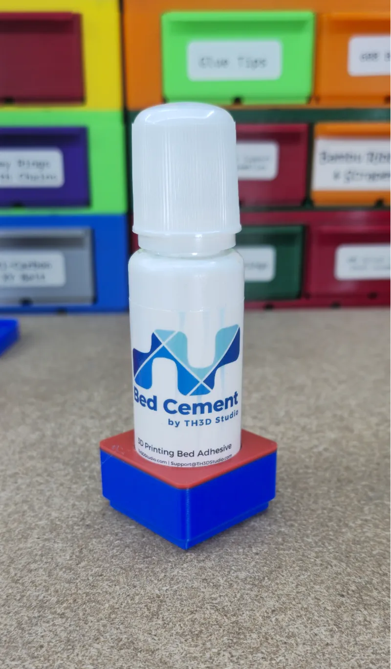 1x1 Gridfinity Holder for TH3D Bed Cement 50ml 