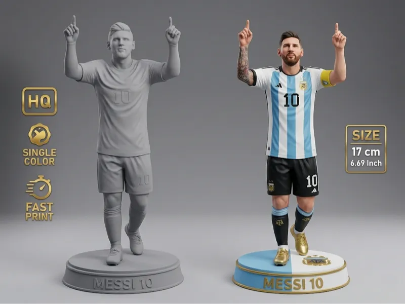 Leo Messi 10 Pointing to Heaven Celebration 