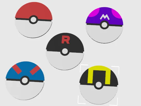 Pokemon Pokeball Coasters