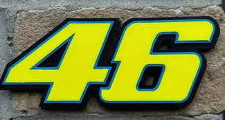 Rossi 46 Door Number Decal
