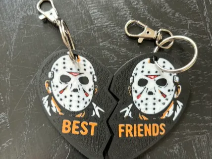 Jason Voorhees best friend keychain