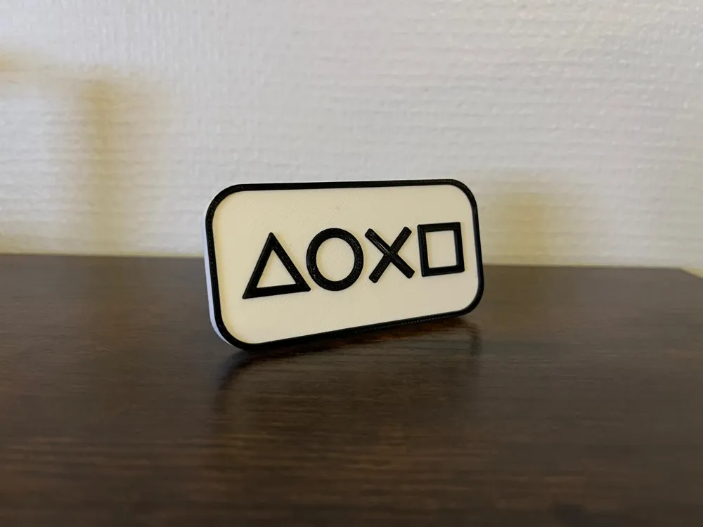 Ps4 Controllers Sign PlayStation 5 PS5 decor stand controller signs - Free 3D Print Model ...