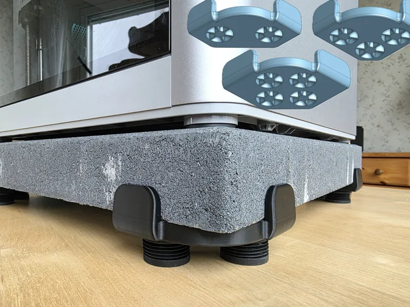 Anti-Vibration Concrete Feet