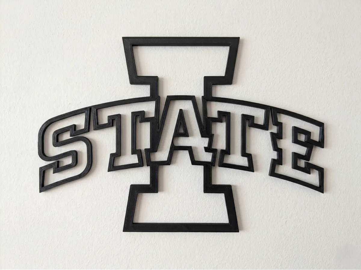 Décoration murale logo Iowa State