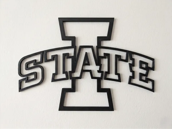 Décoration murale logo Iowa State