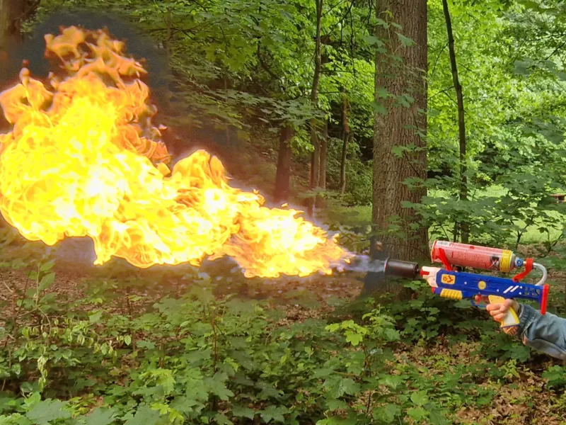 Wall mount for FYRL NOT A flamethrower